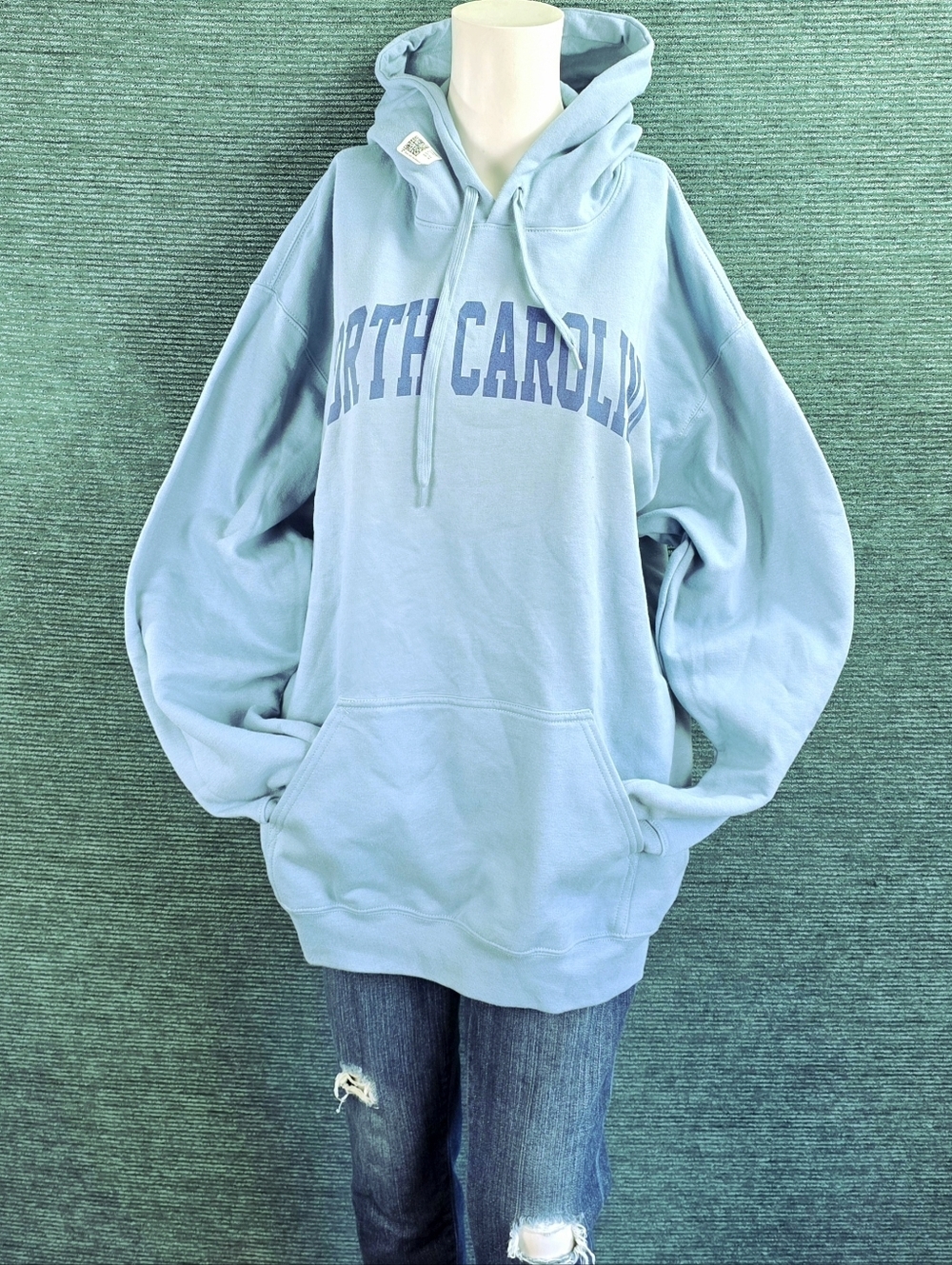 North Carolina Hoodie Sweatshirt,  Unisex Large